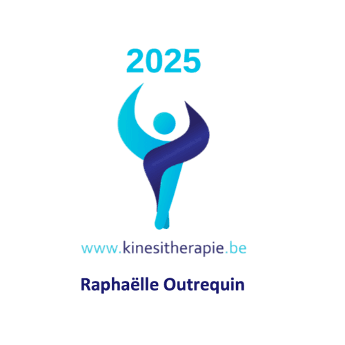 Label kinésithérapeute accréditée 2025 délivré via kinesitherapie.be à Raphaëlle Outrequin